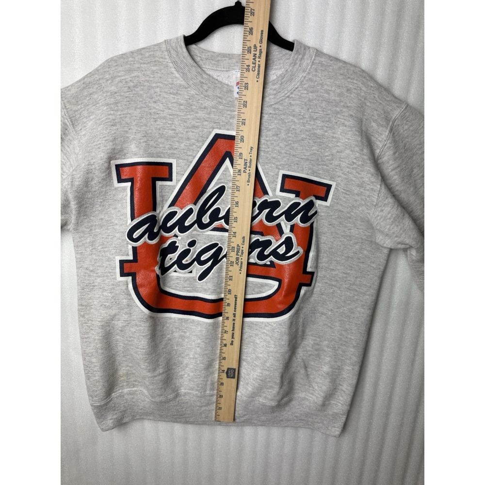 Vintage 90s Auburn University Tigers Alabama Crewneck Pullover Puff Print Sz. L - Picture 10 of 13
